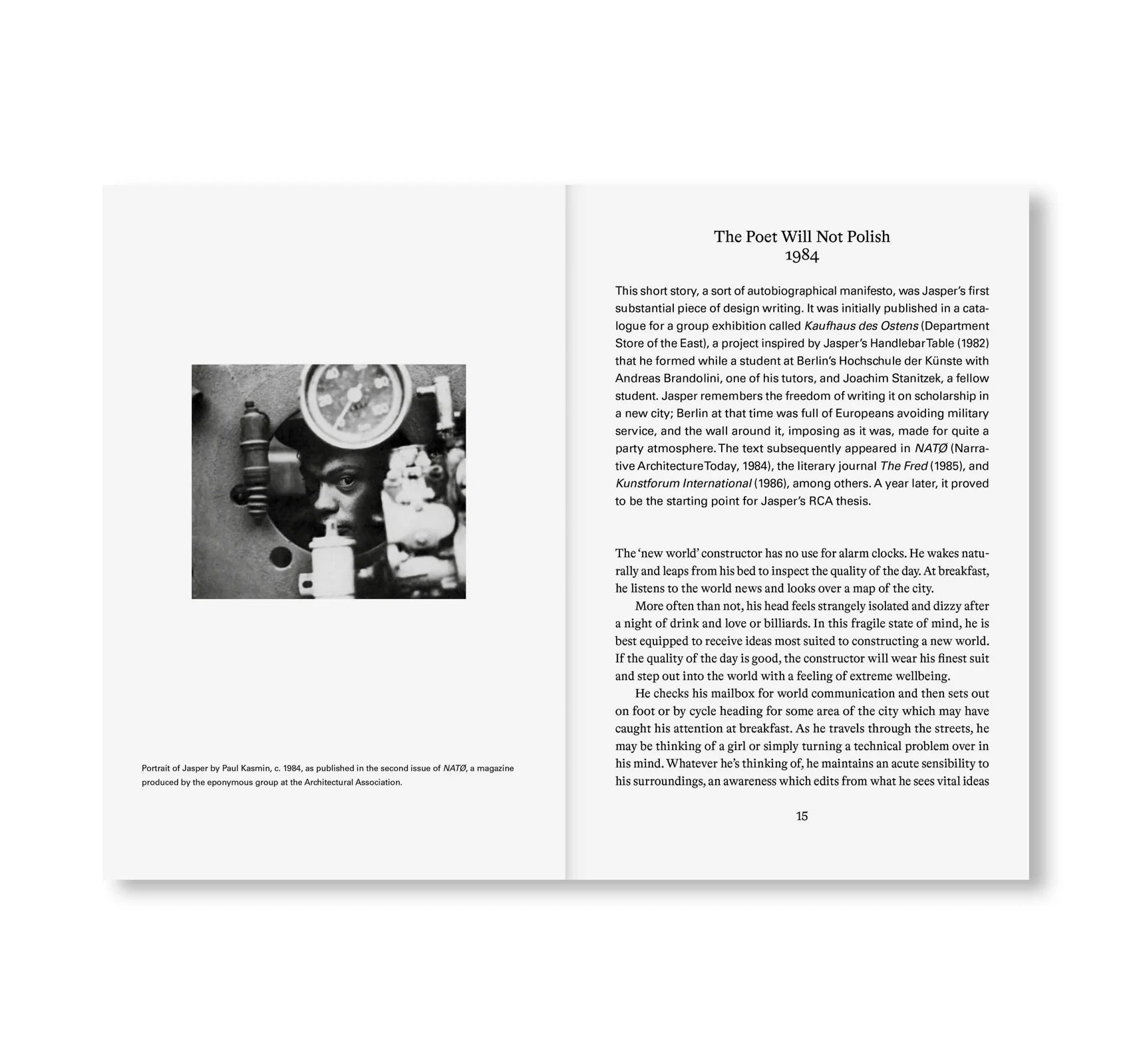 THE UNIMPORTANCE OF FORM AND OTHER ARGUMENTS… by Jasper Morrison