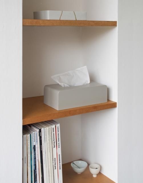 TISSUE BOX COVER［gray］ティッシュボックスカバー