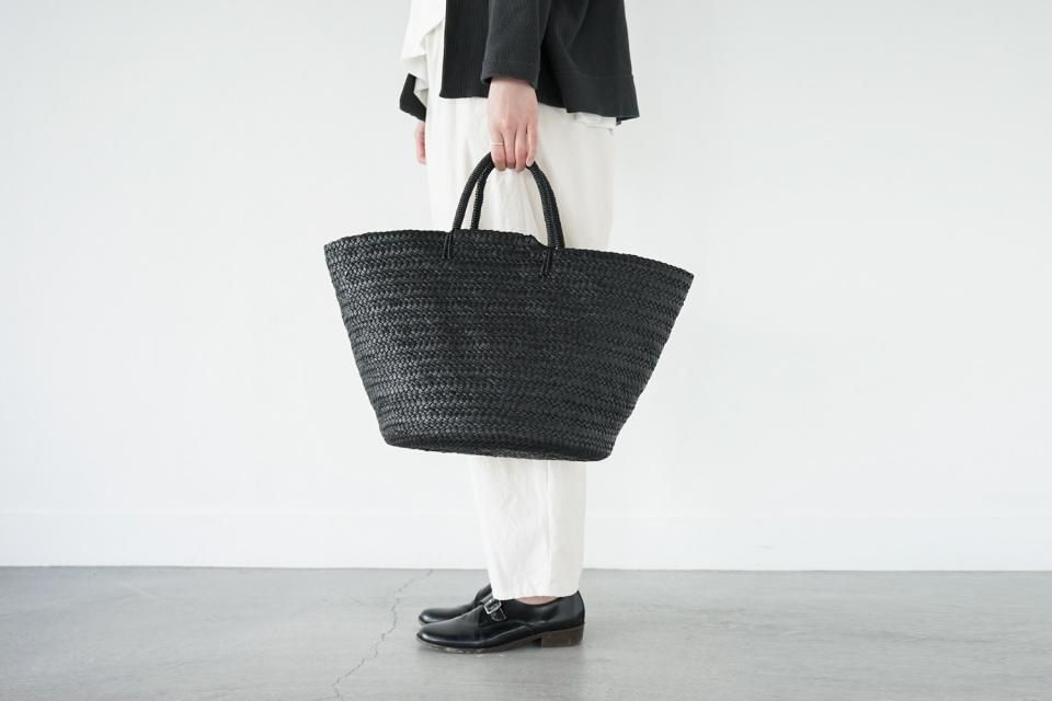 KG03 / LEATHER BASKET_L［BLACK］ / Aeta