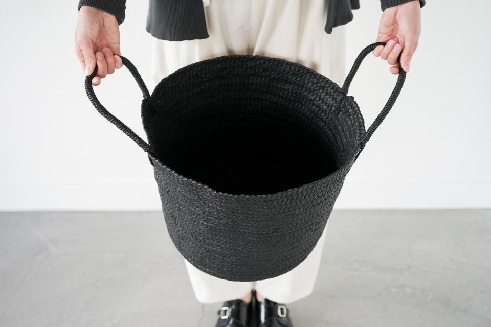 KG03 / LEATHER BASKET_L［BLACK］ / Aeta