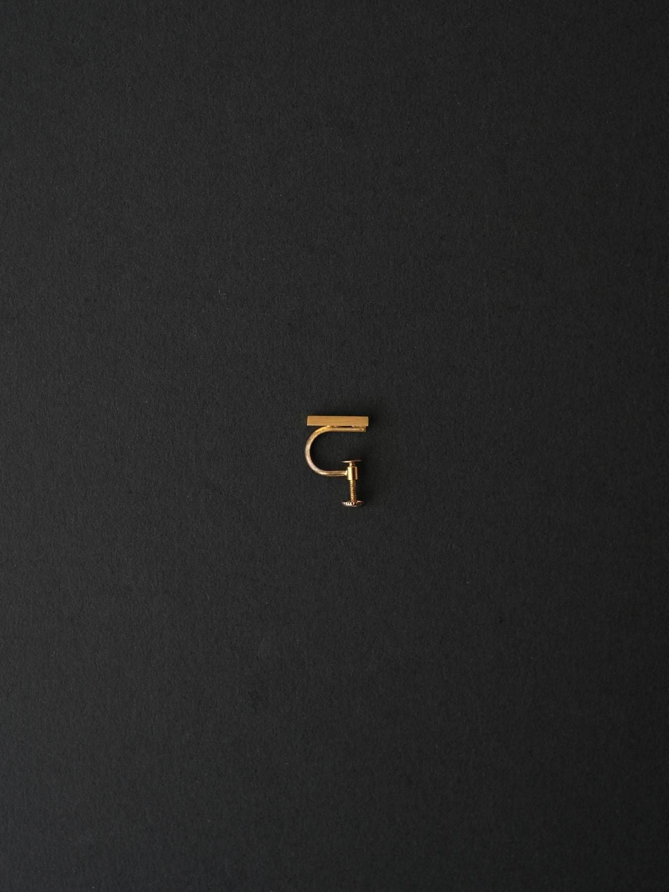 line earring 10mm _triangle△ gold