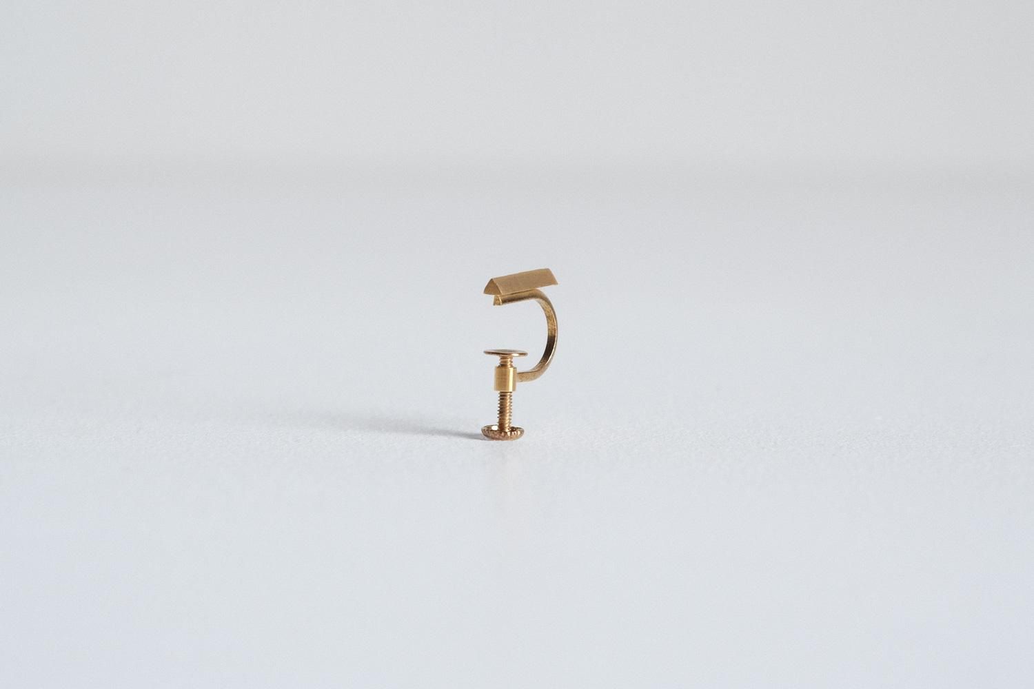 line earring 10mm _triangle△ gold