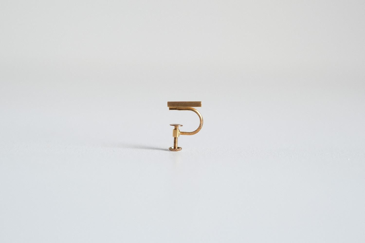 line earring 10mm _triangle△ gold