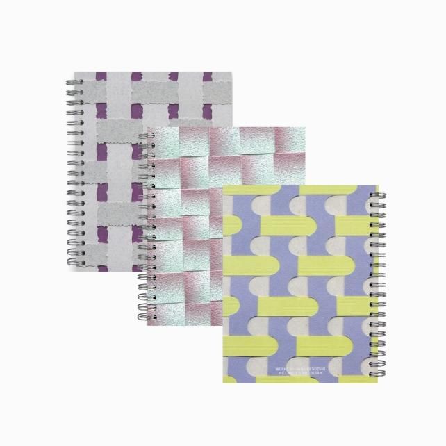 WEAVED notebook S blank（3patterns)