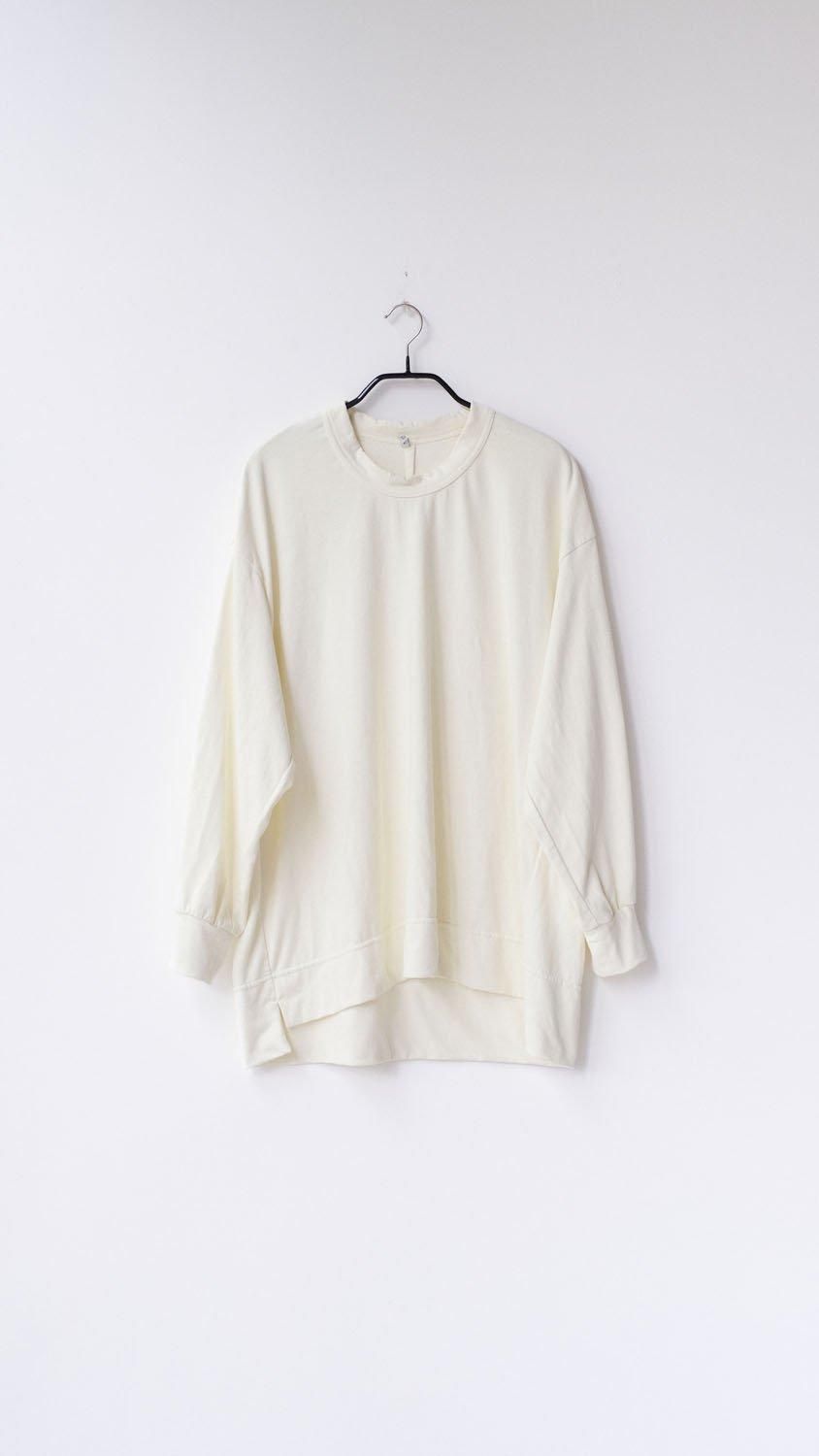 製品染 20 / -スパンポリエステル天竺　スケーターロンT / baby yellow［size XS］