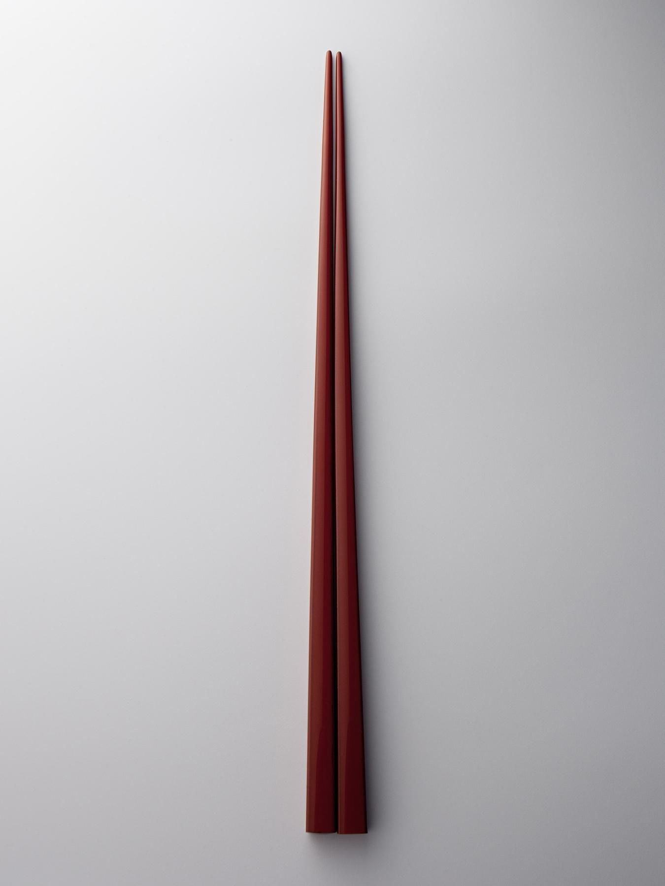CHOPSTICKS SQUARE（LACQUERED） 箸・四角（漆塗） [RED] – ataW