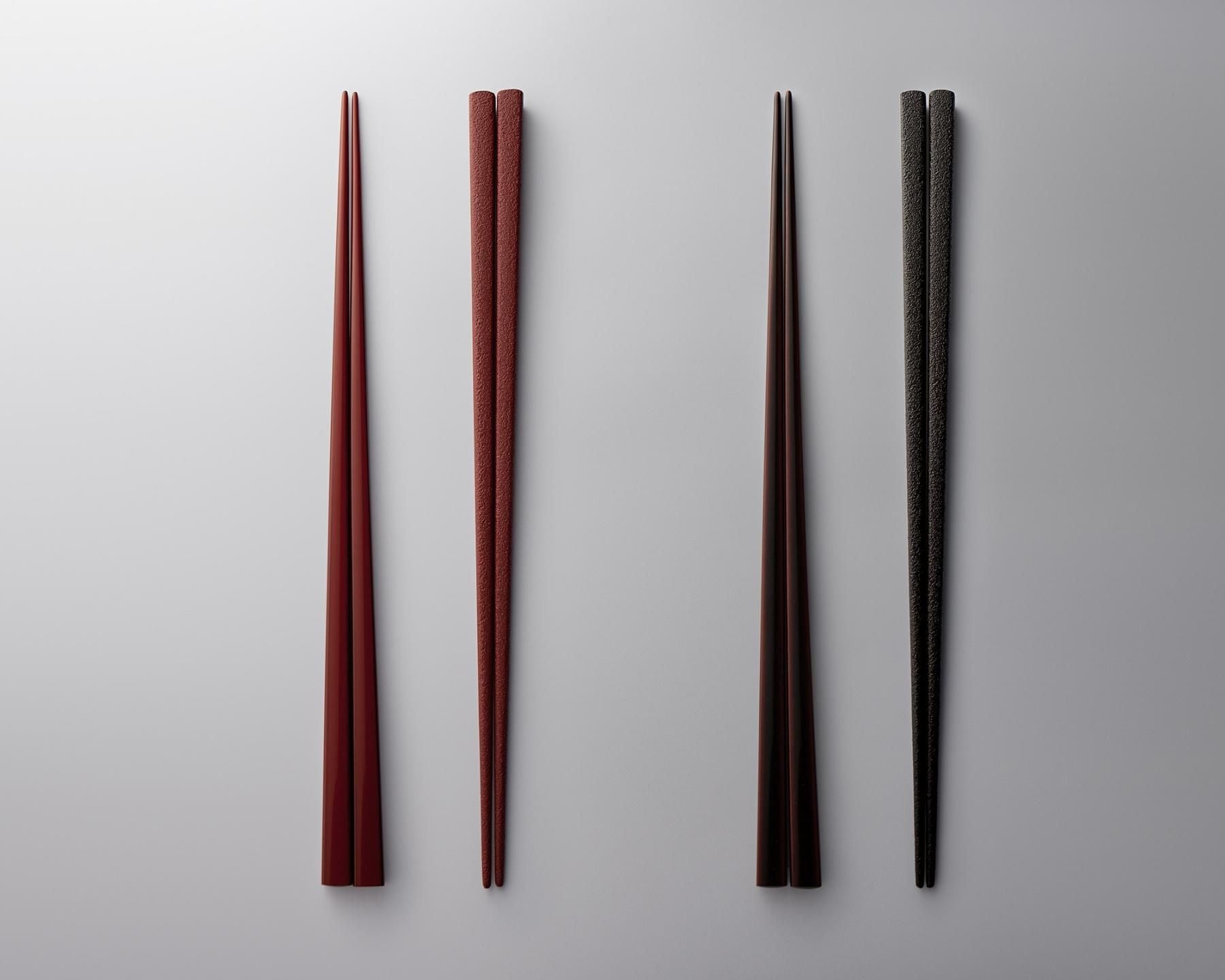 CHOPSTICKS SQUARE（LACQUERED） 箸・四角（漆塗） [TAME]