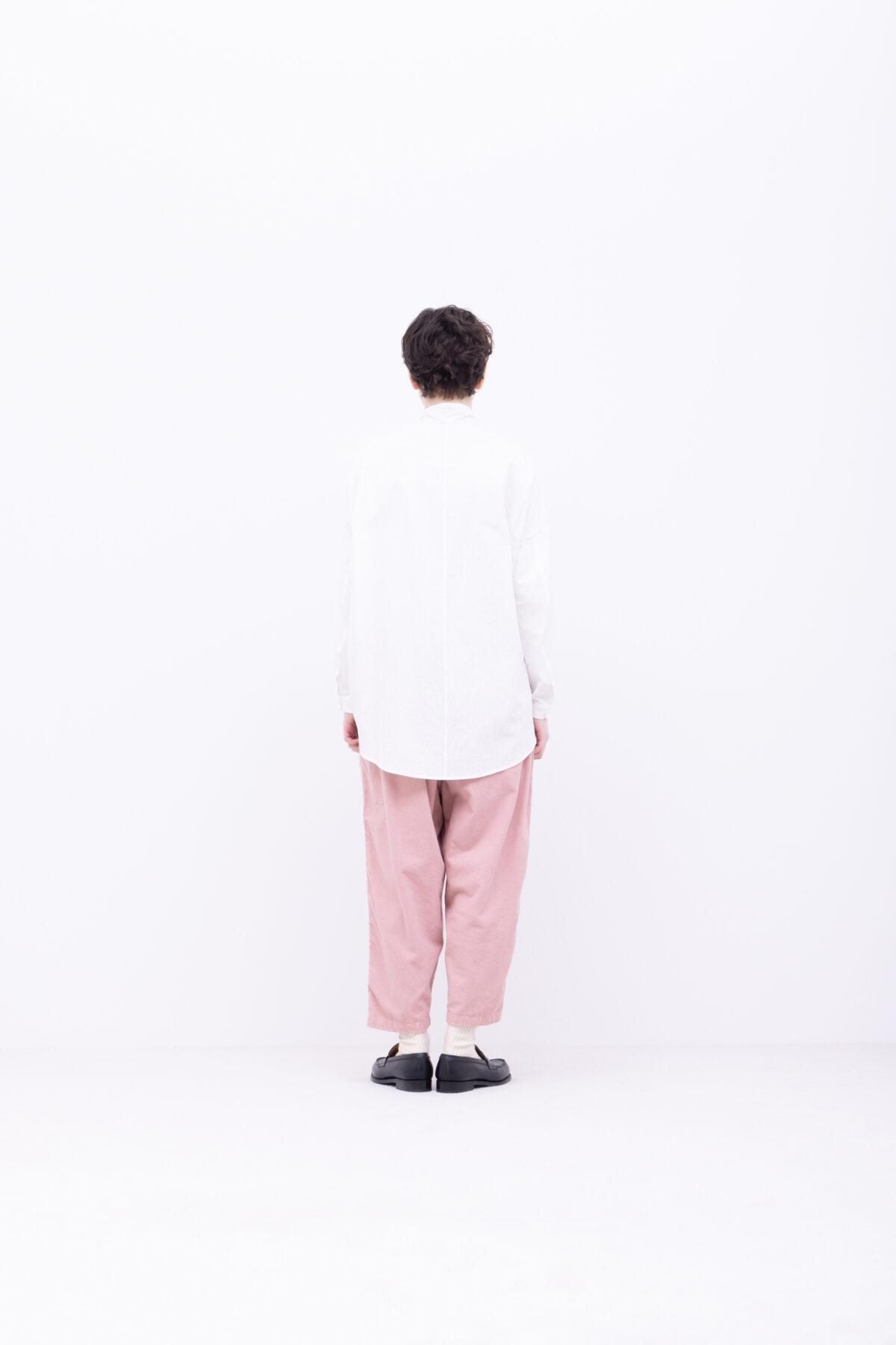 フランネル レーヨン・ガーメントダイ テーパードパンツ / smoke pink［size XS］ / FIRMUM