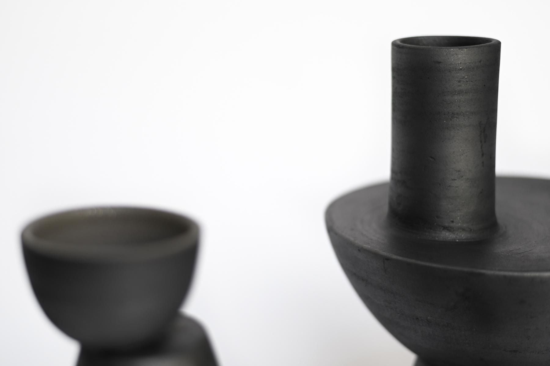 Charred Vases [ Chimney ] / Gabriel Tan