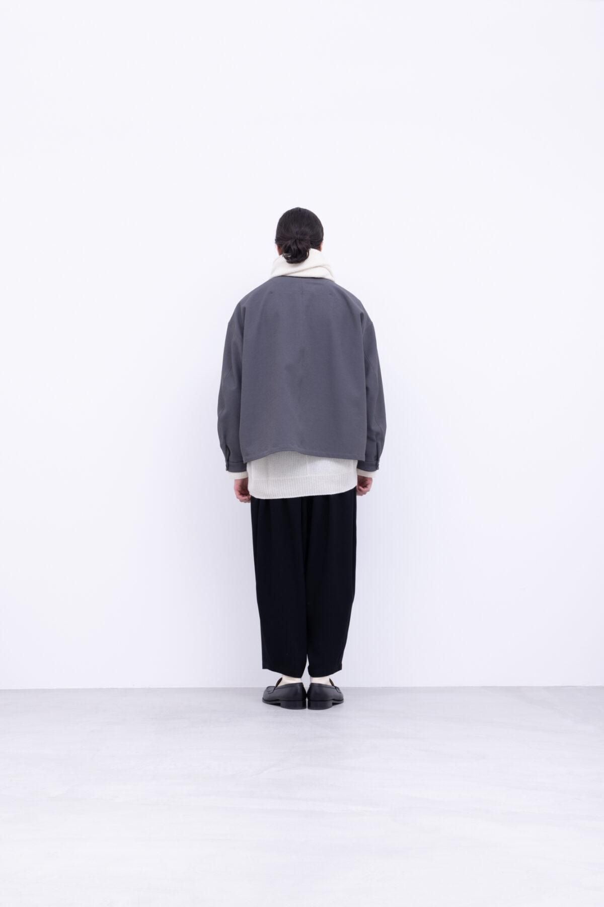 ホワイトカシミヤ・ワッフル横編ニット リブ編みストール / 01 off white［size 00_］ / NO CONTROL AIR
