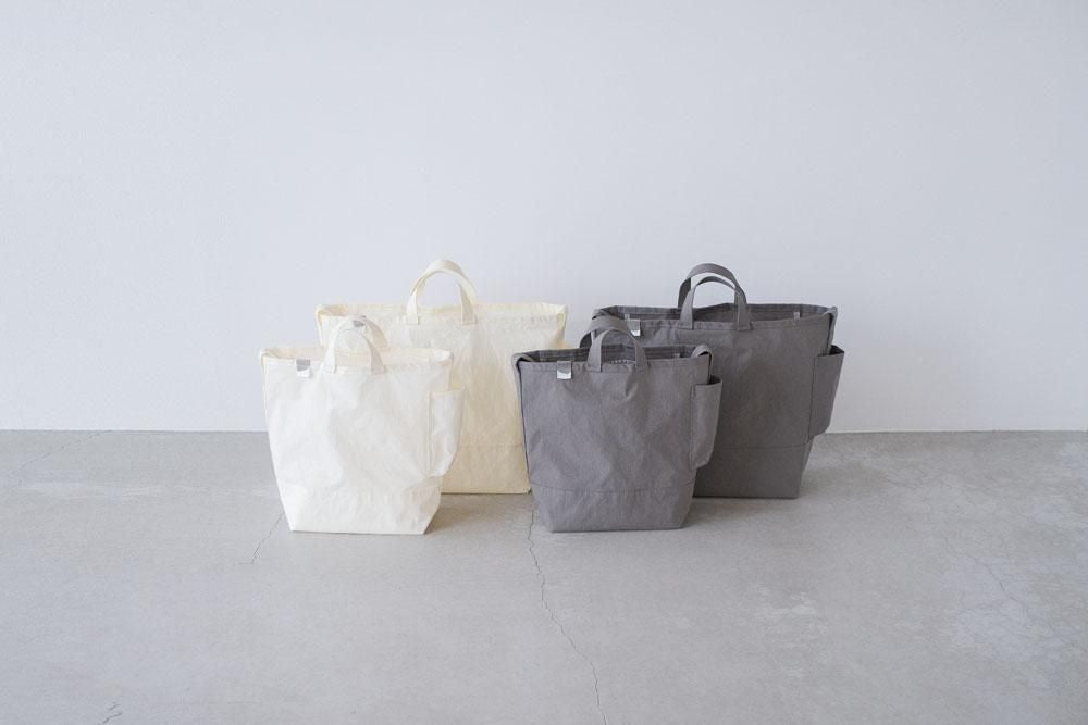 SIDE POCKET TOTE / GRAY / ANUNFOLD
