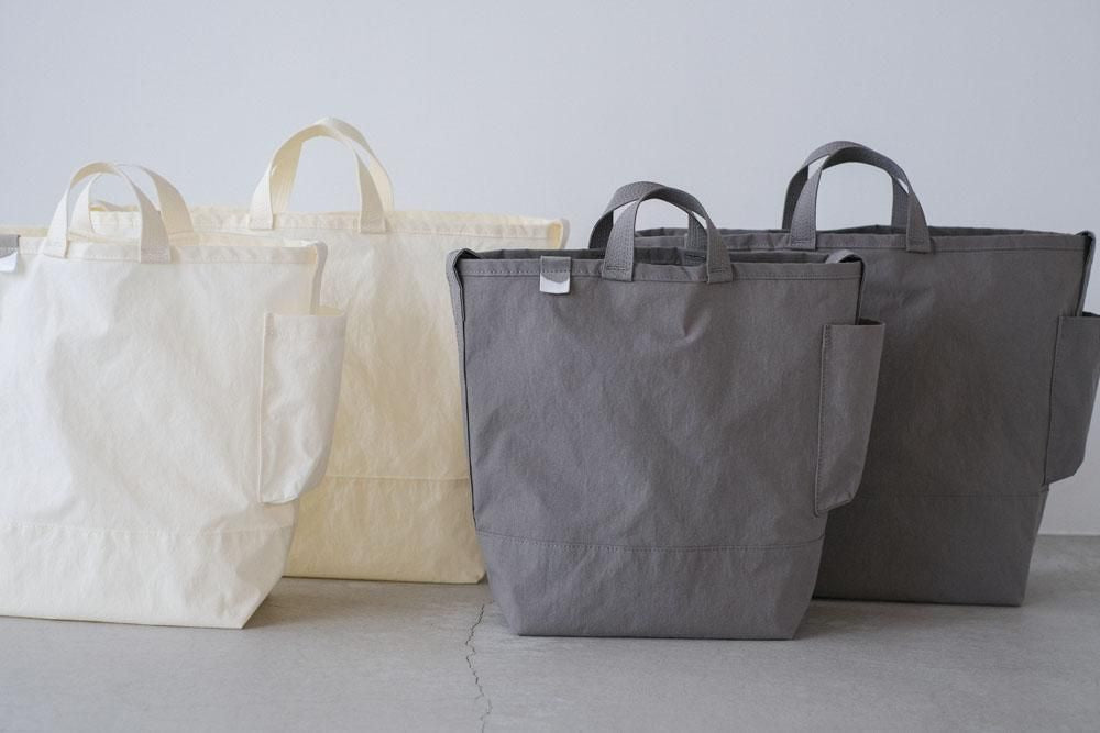 SIDE POCKET TOTE / GRAY / ANUNFOLD