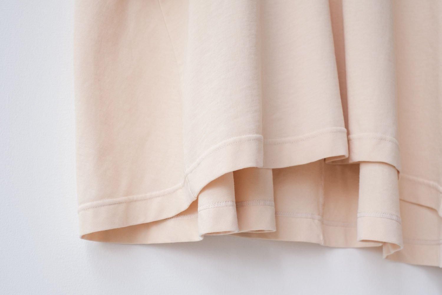 強撚コットンヘビー天竺　クルーネックオーバーサイズT / natural［size XS］