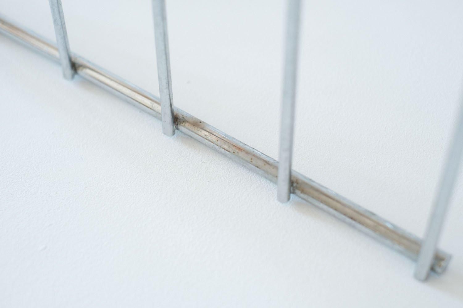 1970s Wire metal magazine rack by Francois Arnal, France