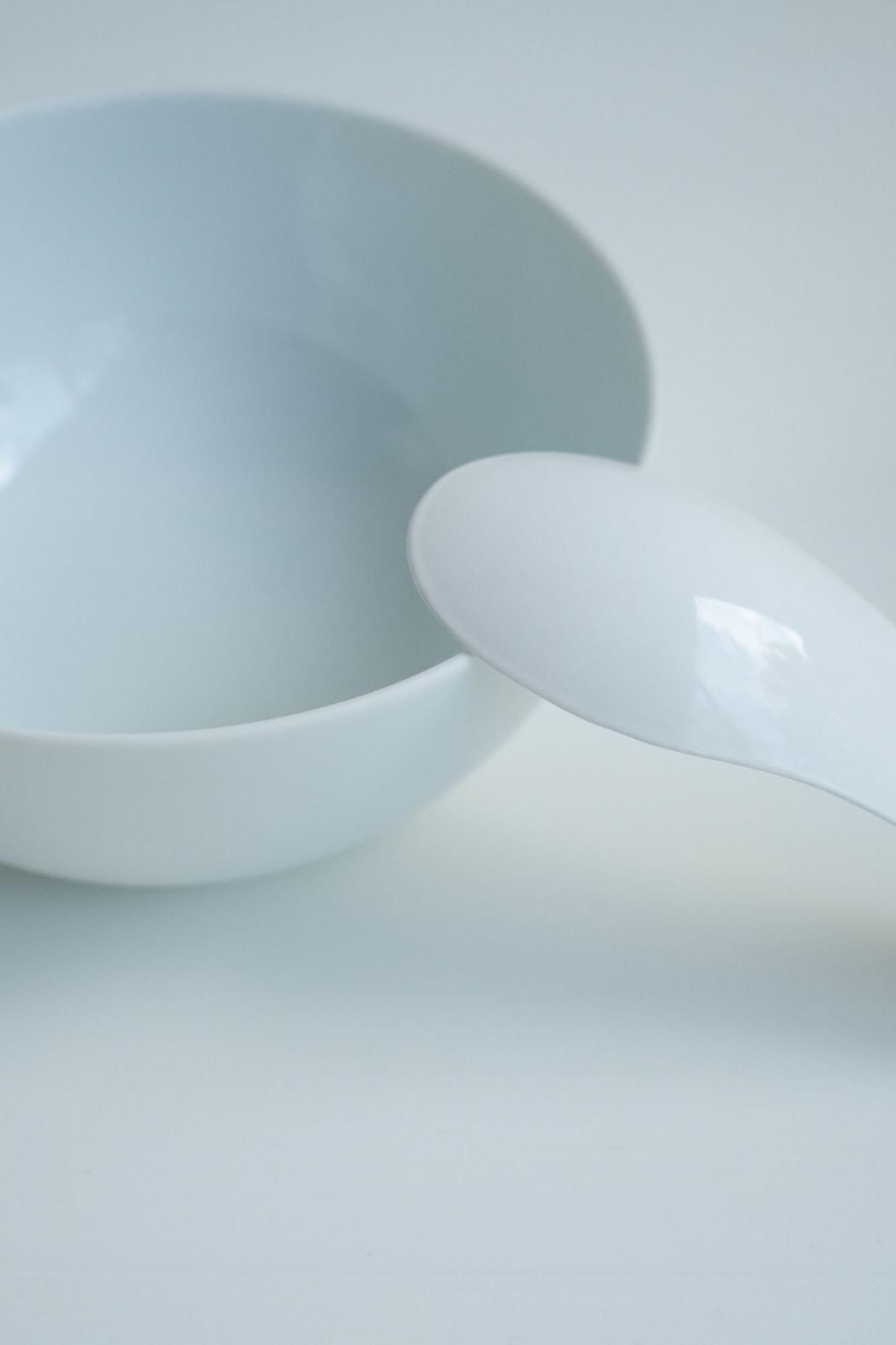 CHINESE SPOON (Enamelled) Gift Set / 琺瑯レンゲ (白) ギフトセットB