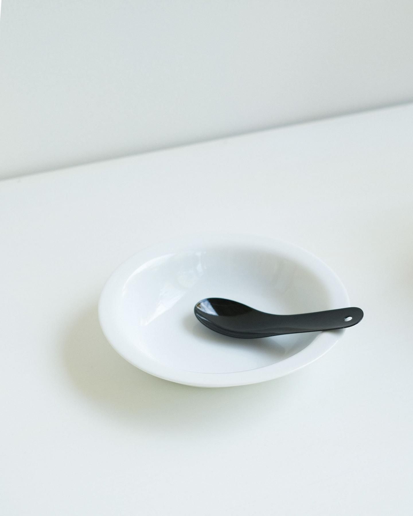 CHINESE SPOON (Enamelled) Gift Set / 琺瑯レンゲ (黒) ギフトセットC