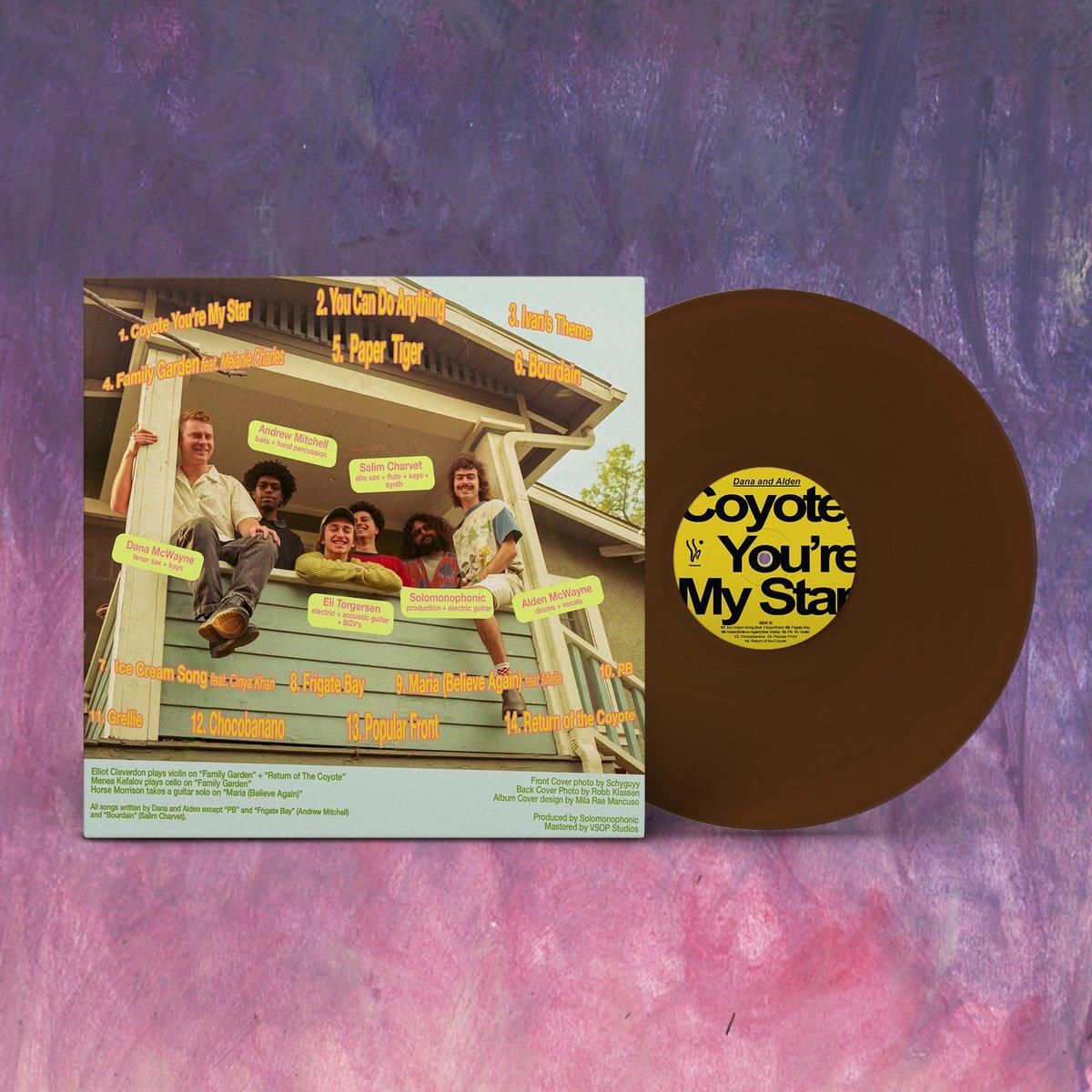 LPレコード：DANA AND ALDEN “COYOTE, YOU'RE MY STAR” （Color Vinyl）<br>兄弟デュオによるジャジーでメロウなインディーサウンド