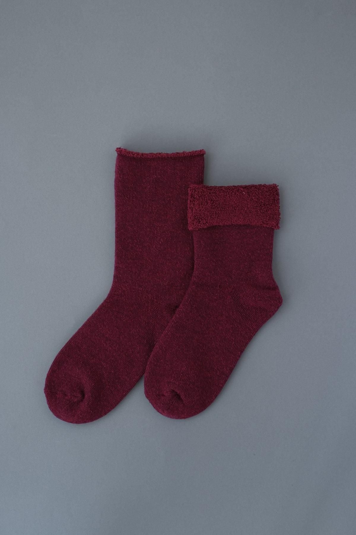 素材と色  Wool［Wine red］残糸ver.
