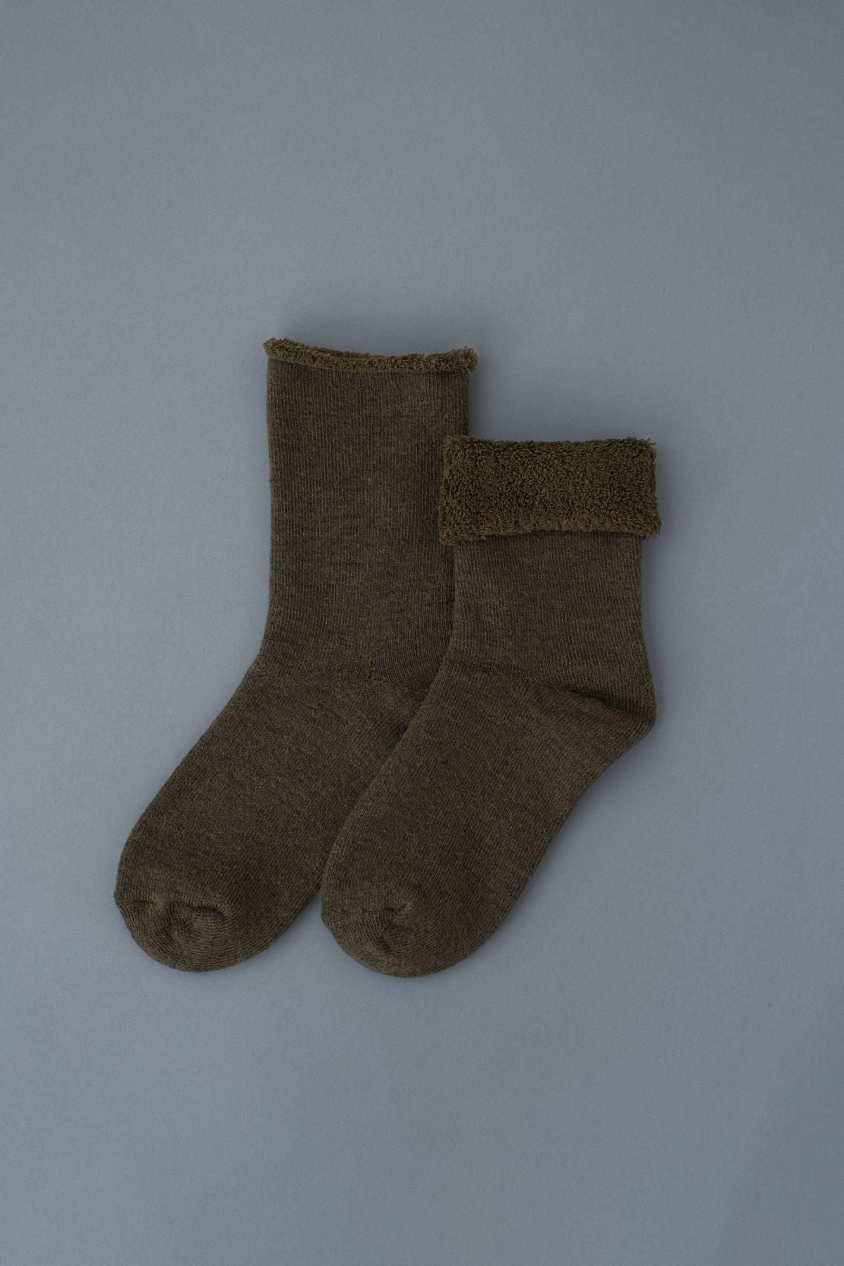 素材と色  Wool［Khaki］残糸ver.