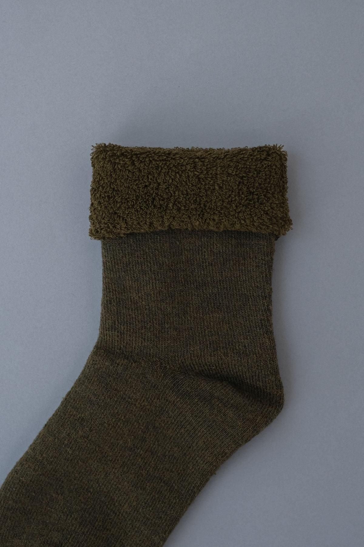 素材と色  Wool［Khaki］残糸ver.