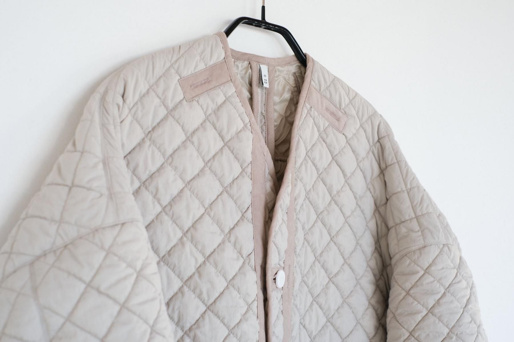 再生ナイロンタフタ・シュリンクキルト　ライナーブルゾン / Sand［size XS］