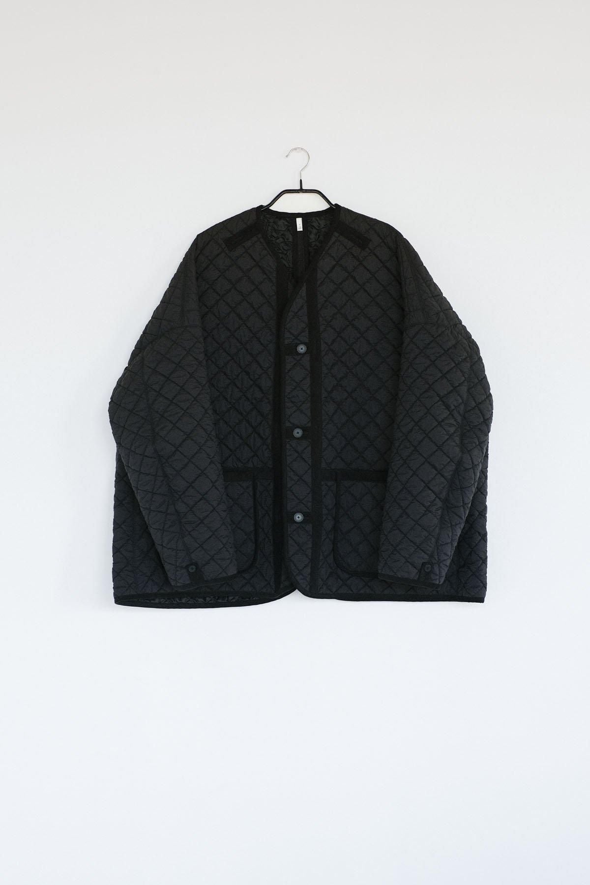 再生ナイロンタフタ・シュリンクキルト　ライナーブルゾン / Black［size M］