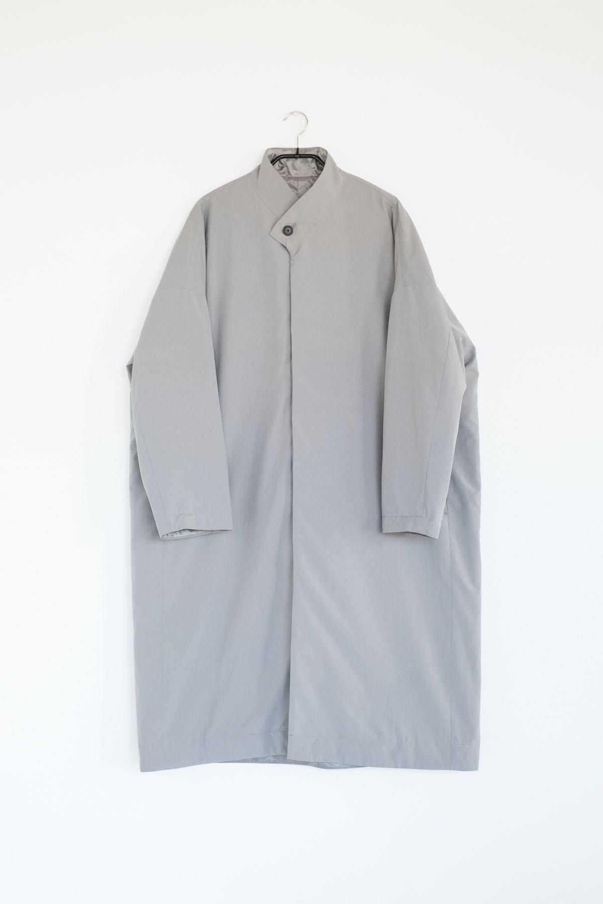 ポリエステル・リンクルタフタ　中綿(コアブリッド)仕立　キモノカラーコート / Light grey［size 3_］