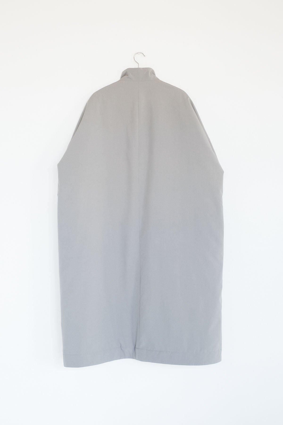 ポリエステル・リンクルタフタ　中綿(コアブリッド)仕立　キモノカラーコート / Light grey［size 3_］