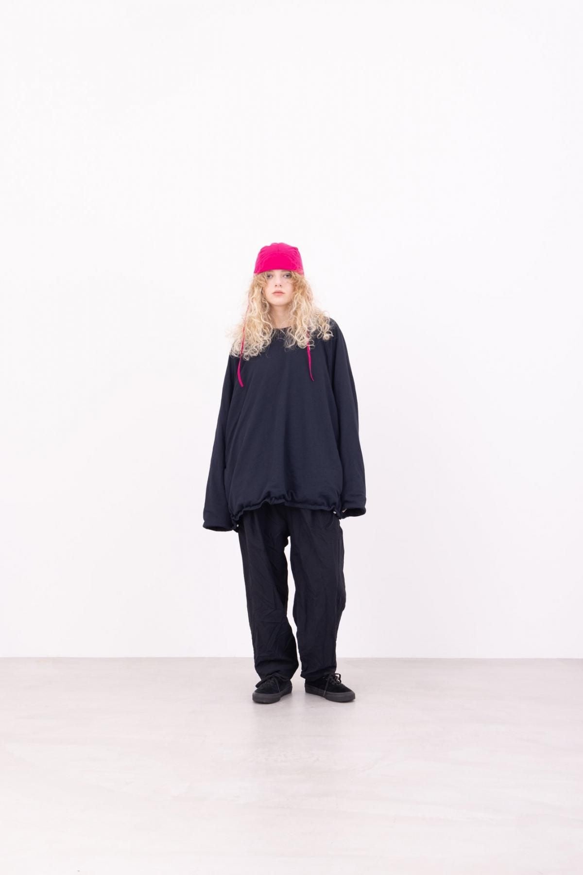 ポリエステルライトタフタ・高温高圧製品染め　テーパードパンツ / Midnight