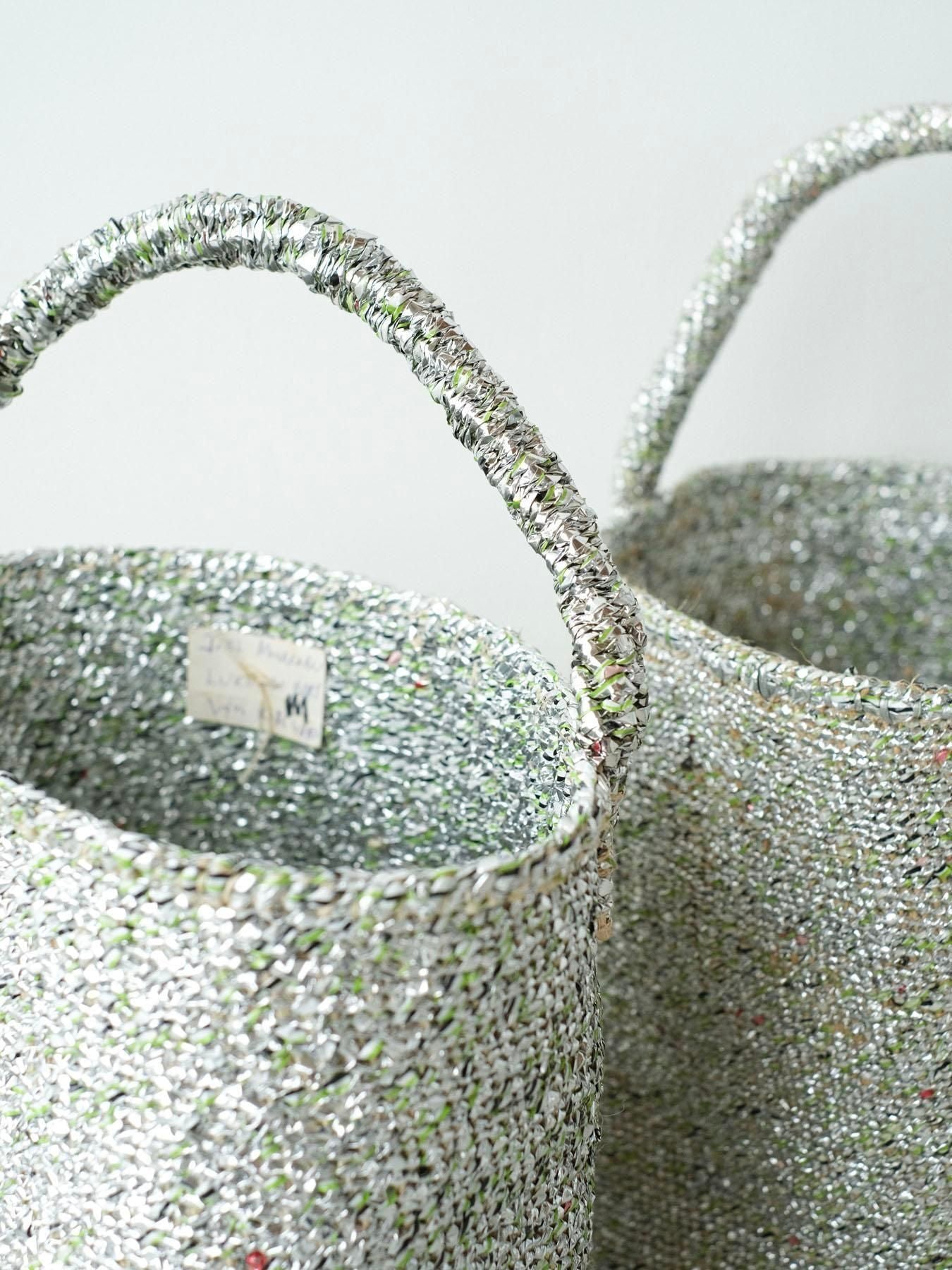 candy basket  silver M