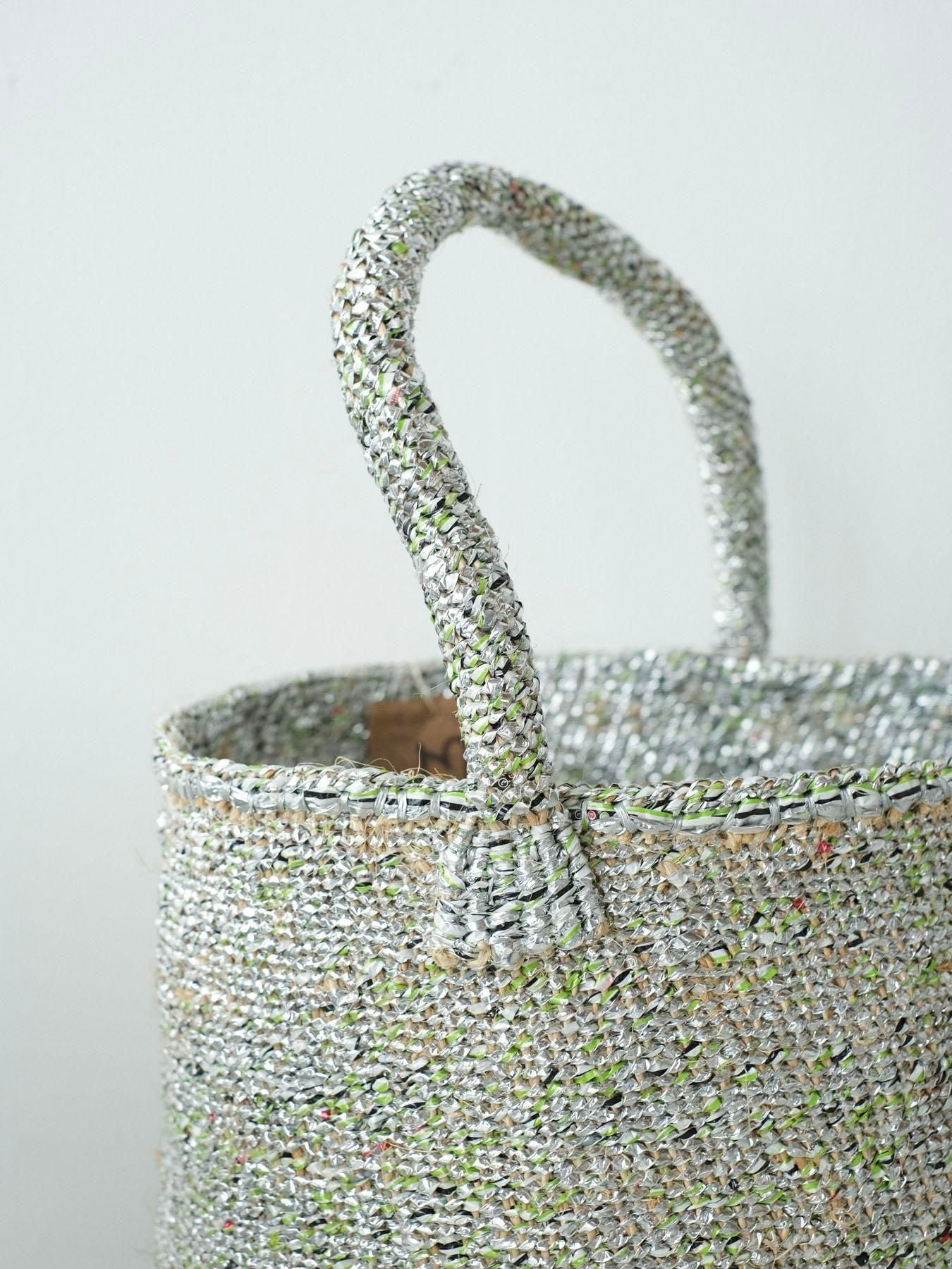 candy basket  silver M