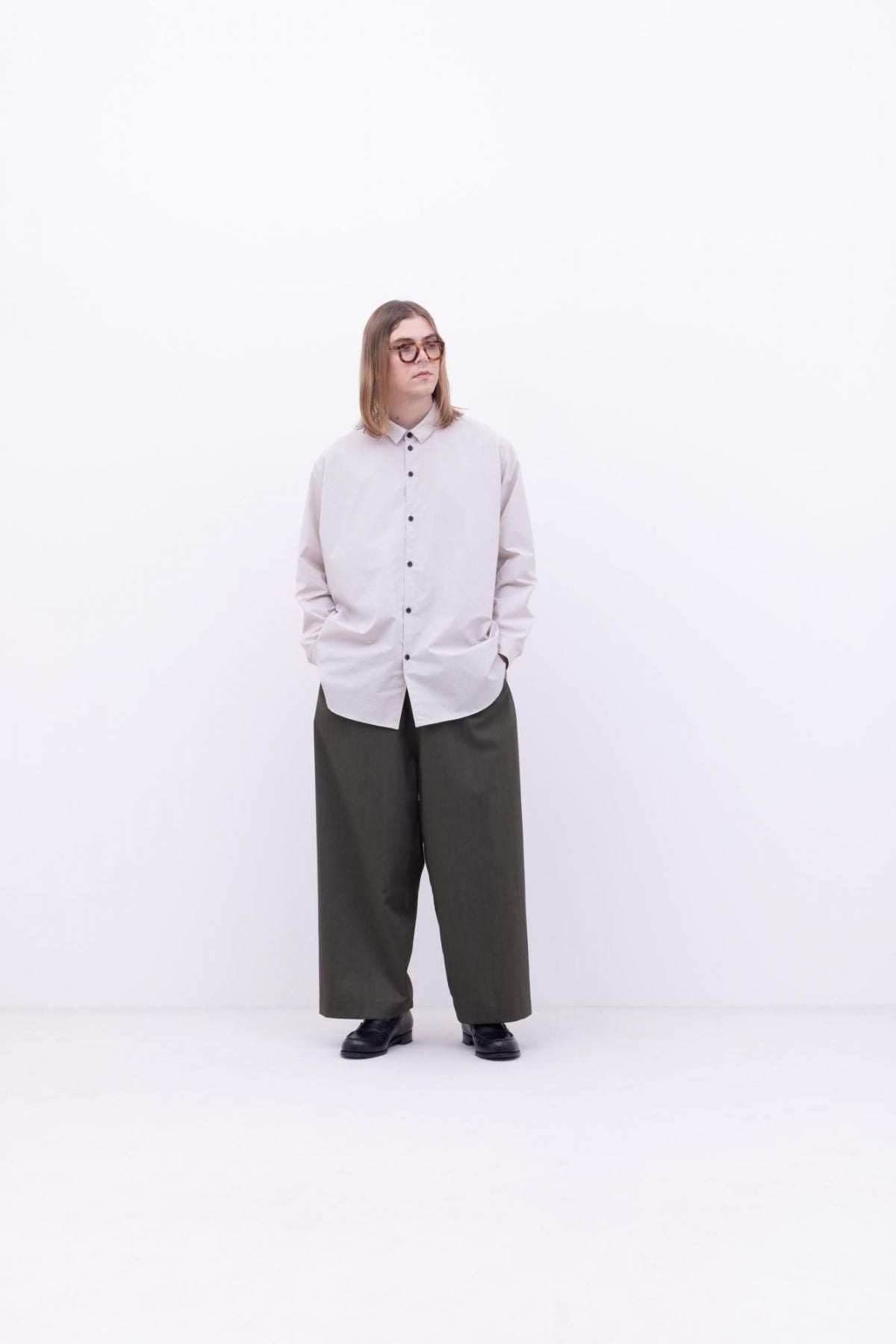 ラミー＆ソロテックス・マットトロピカル　ストレートパンツ / Olive