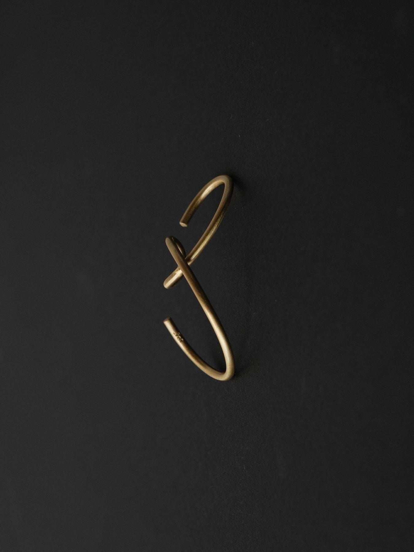 round wire earring _body(Ear cuff)[ brass ]