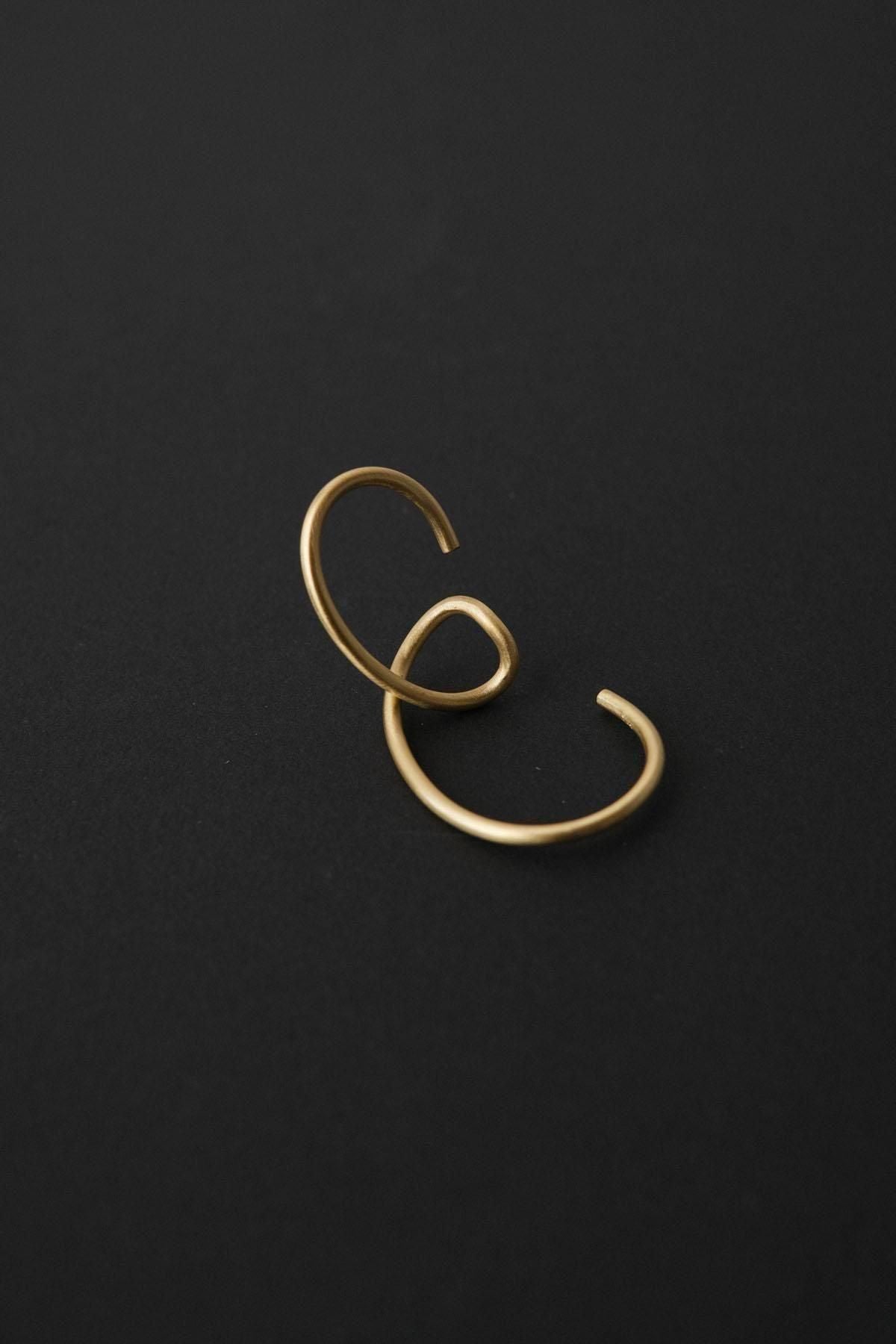 round wire earring _body(Ear cuff)[ brass ]
