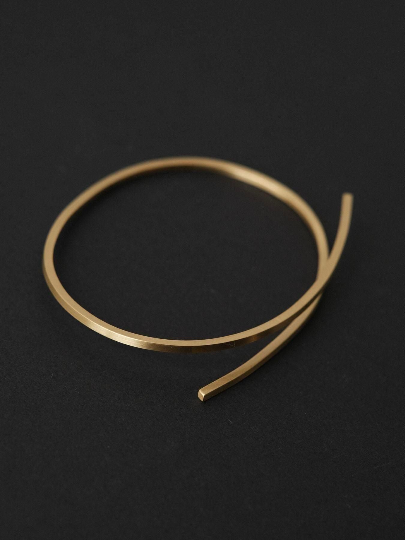 square bar_ bangle L [ brass ]