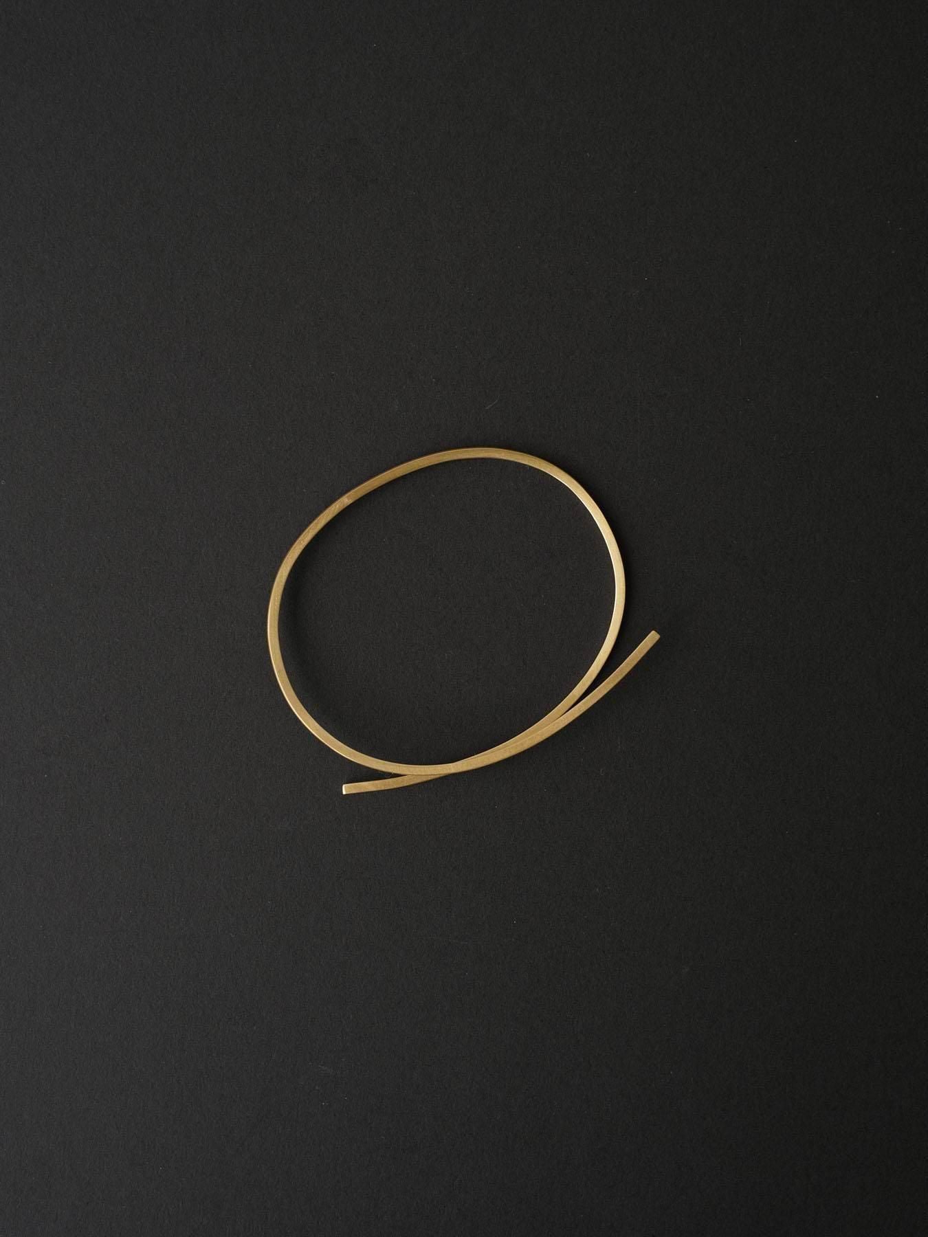 square bar_ bangle L [ brass ]