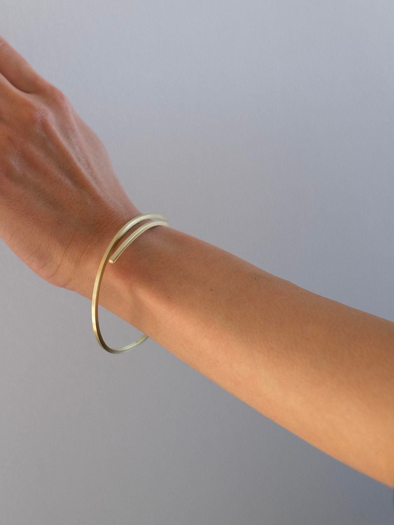 square bar_ bangle L [ brass ]