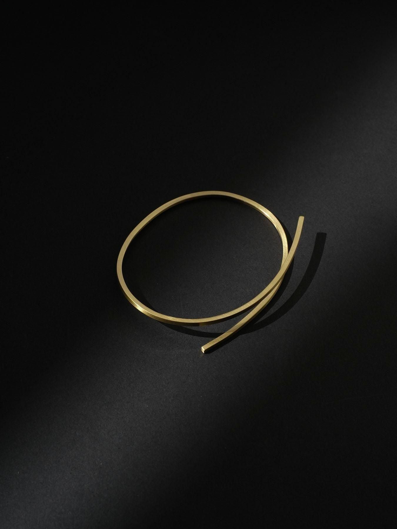 square bar_ bangle L [ brass ]