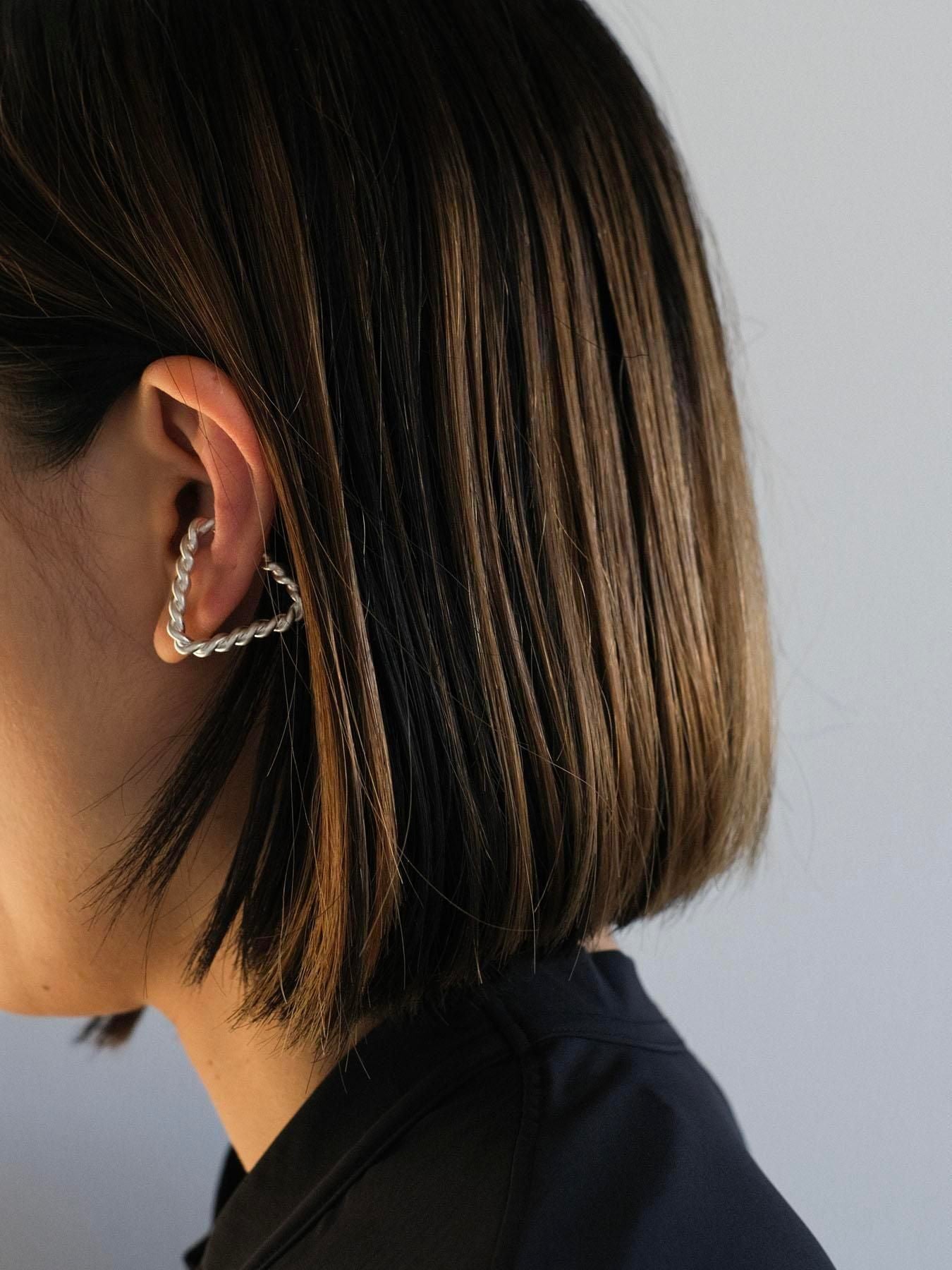 triangle twist form cuff S [ gold ]