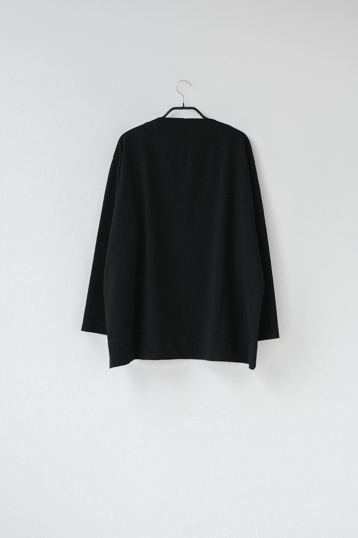 強撚コットンヘビー天竺　ボートネックT / Black［size M］