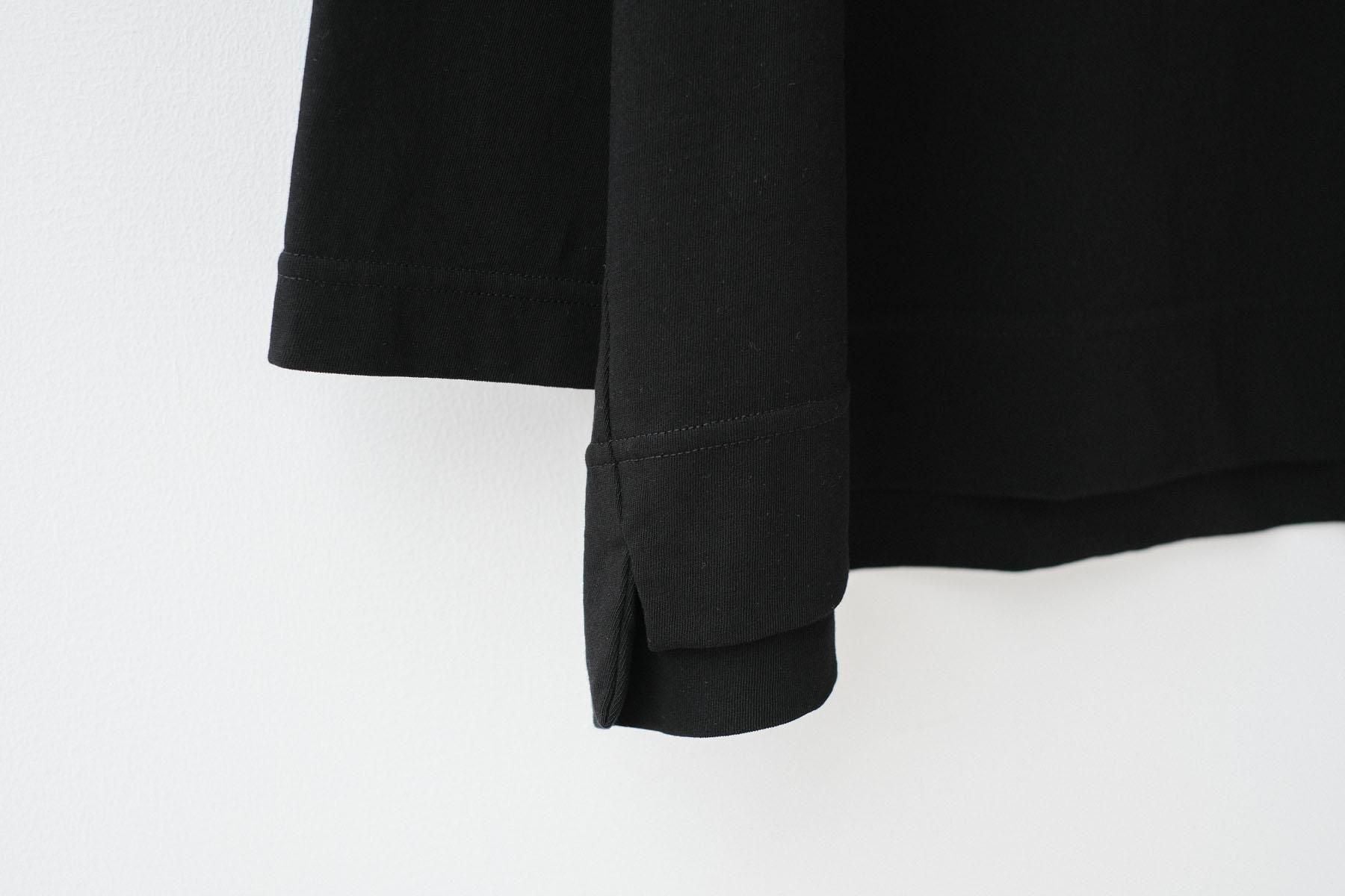 強撚コットンヘビー天竺　ボートネックT / Black［size M］