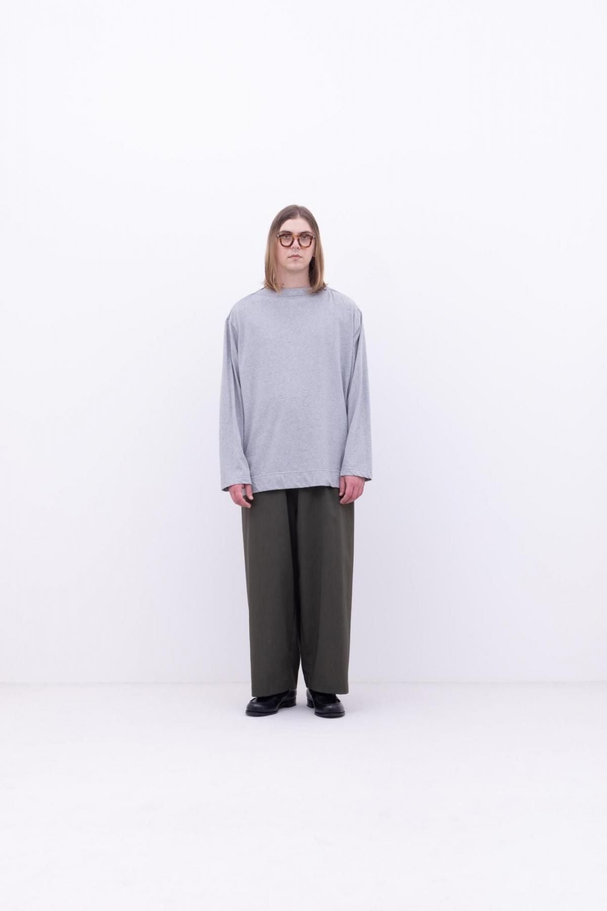 強撚コットンヘビー天竺　ボートネックT / Black［size M］