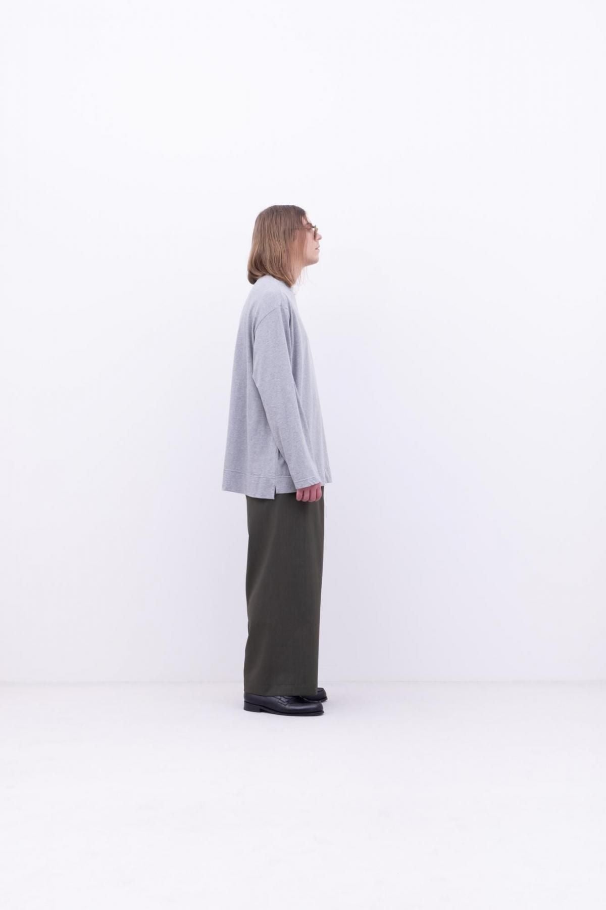 強撚コットンヘビー天竺　ボートネックT / Black［size M］