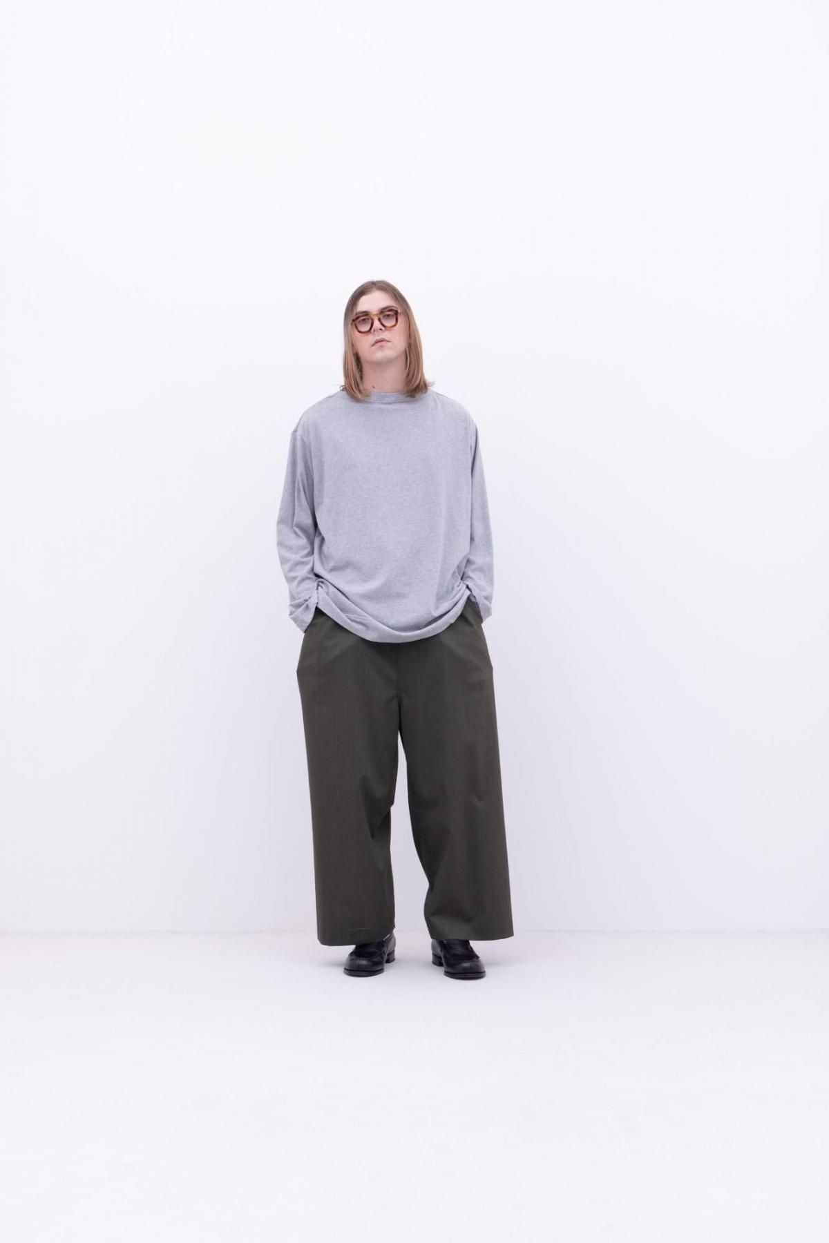 強撚コットンヘビー天竺　ボートネックT / Black［size M］