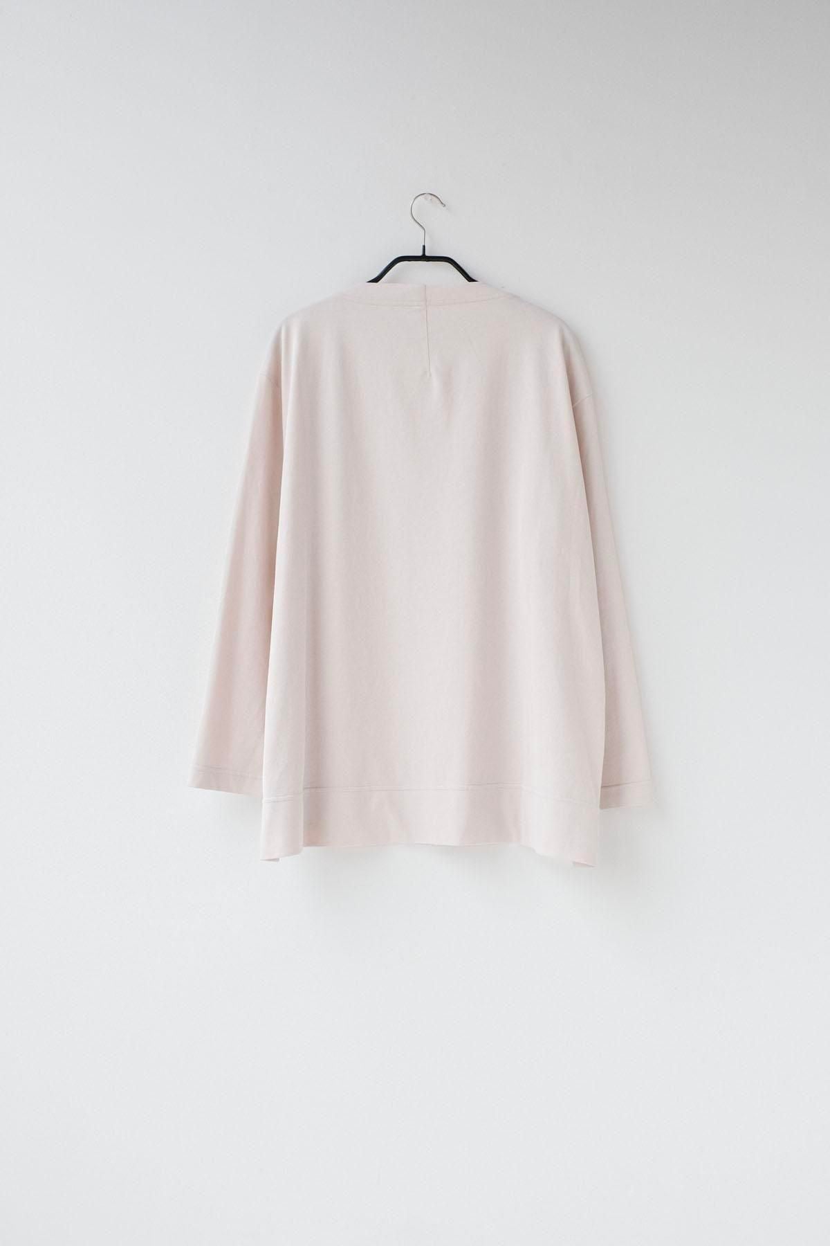 強撚コットンヘビー天竺　ボートネックT / Silver［size XS］