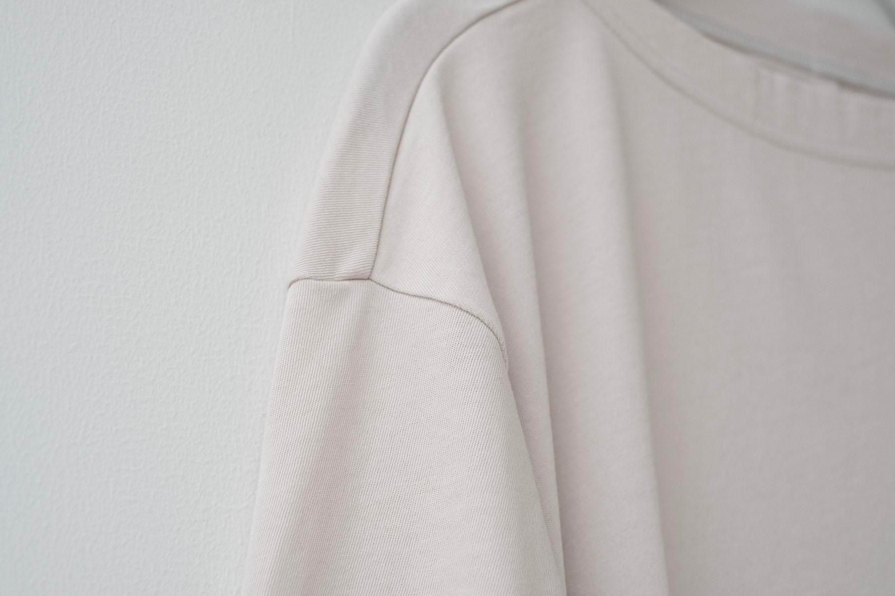強撚コットンヘビー天竺　ボートネックT / Silver［size XS］