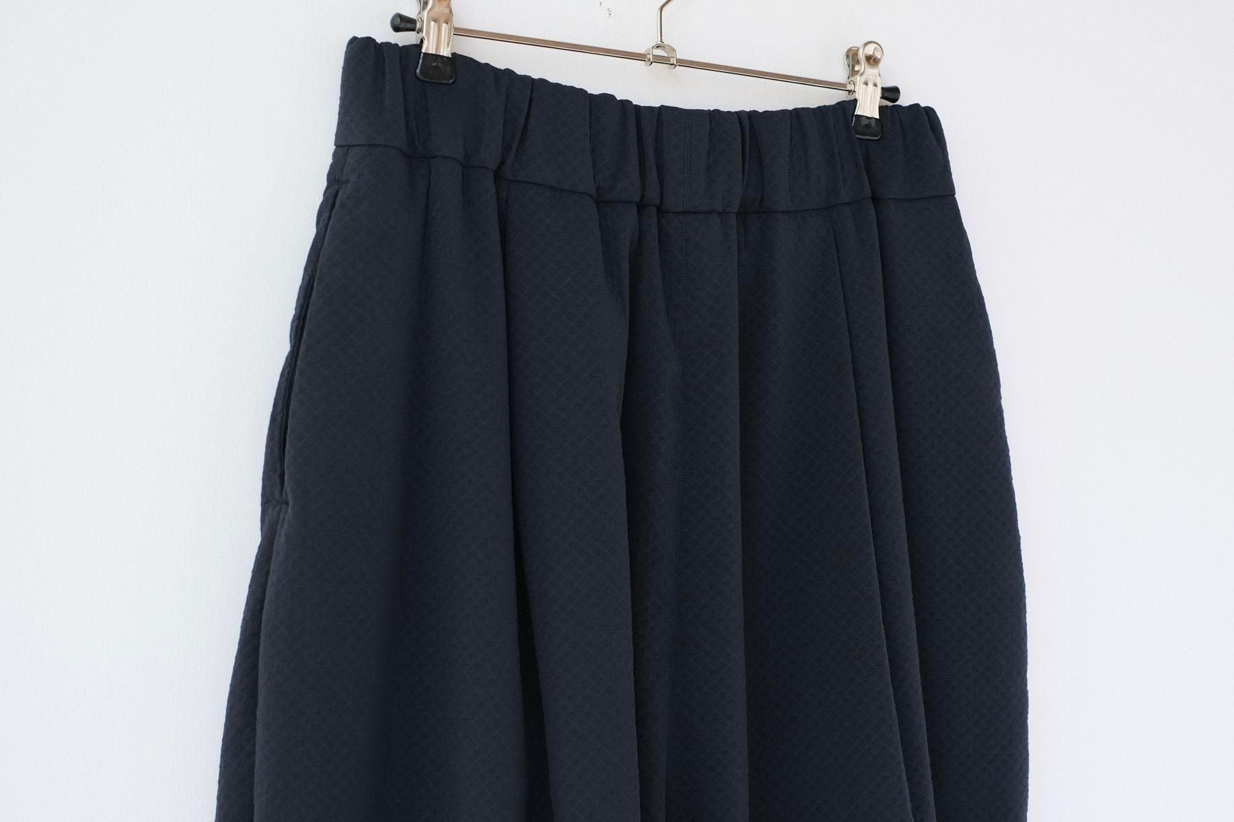 ナイロンストレッチ・ダイヤ　テーパードパンツ / Black［size 5_］