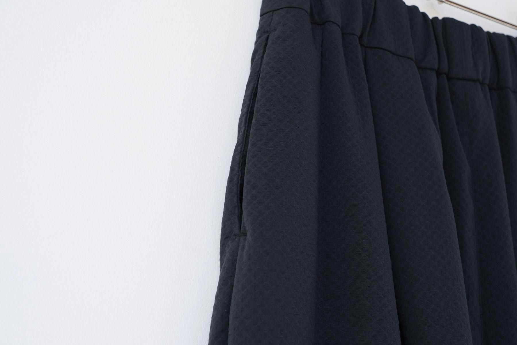 ナイロンストレッチ・ダイヤ　テーパードパンツ / Black［size 5_］