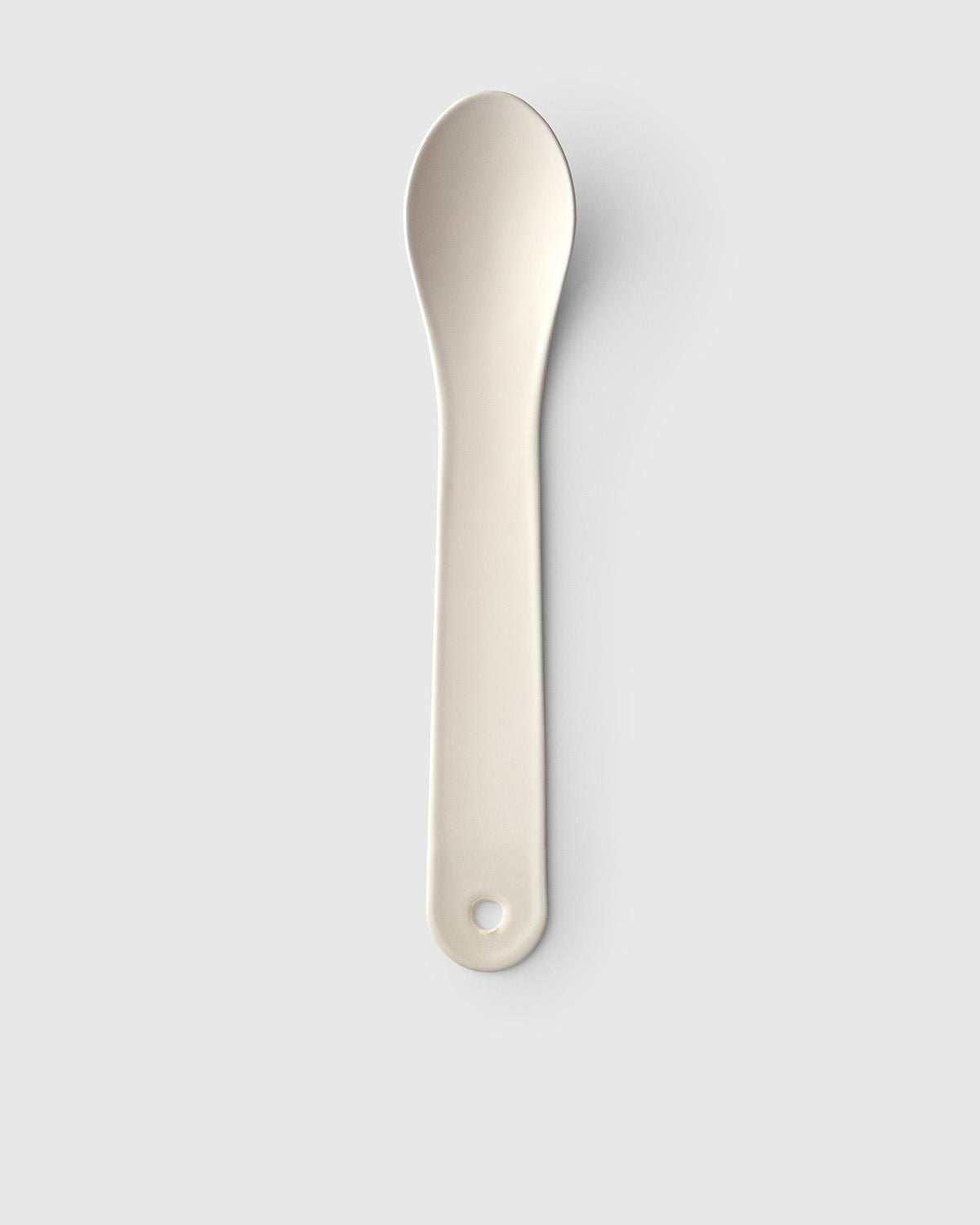 CHINESE SPOON Long(ENAMELLED) 琺瑯レンゲ・ロング [WHITE]