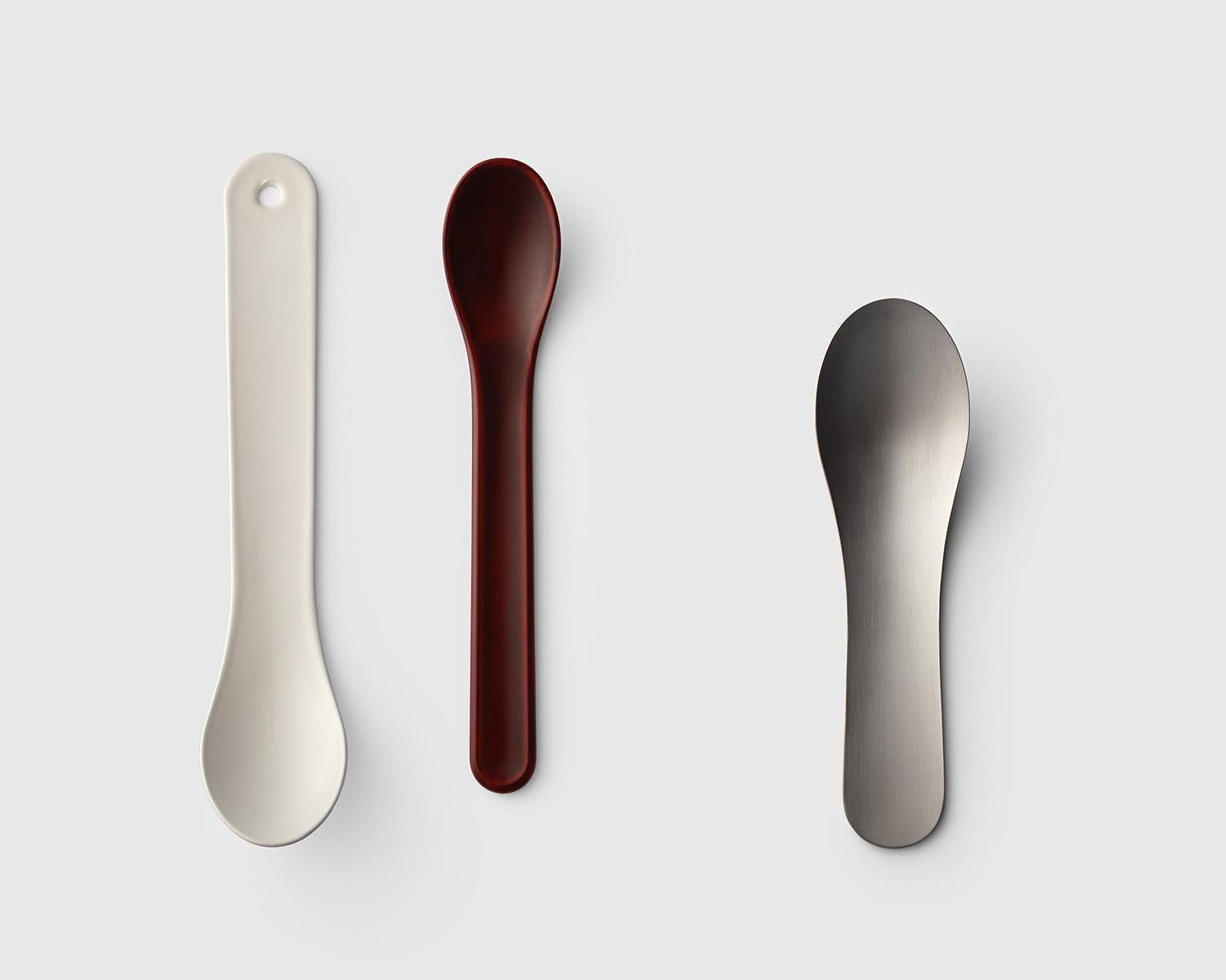 CHINESE SPOON Long(ENAMELLED) 琺瑯レンゲ・ロング [WHITE]
